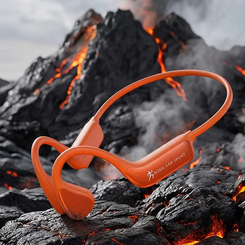 Bone Conduction Wireless Bluetooth Headphones Waterproof With Mic