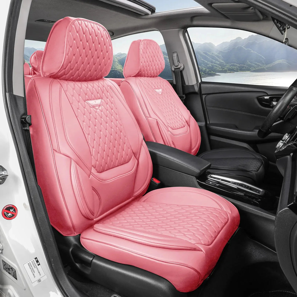 Universal Waterproof Leather Car Seat Covers Full Set For Sedans And SUVs
