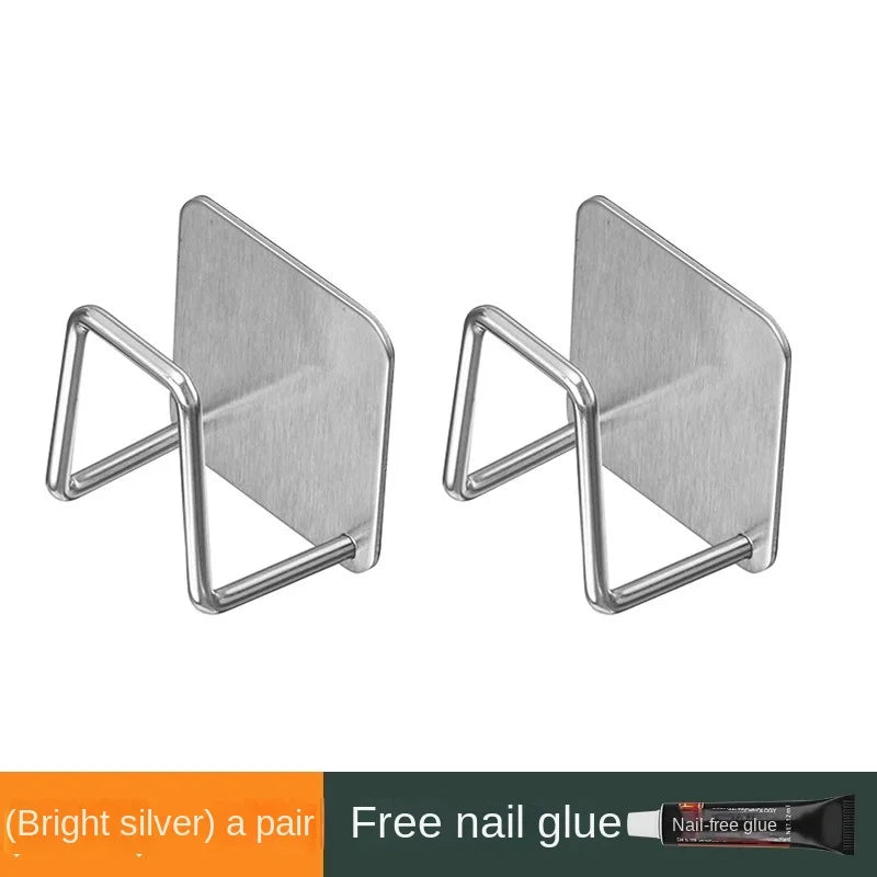 Stainless Steel Kitchen Storage Rack Wall Mounted Pot Cover And Cutting Board