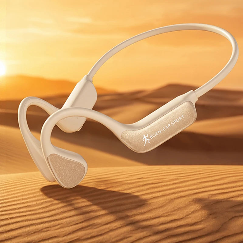 Bone Conduction Wireless Bluetooth Headphones Waterproof With Mic