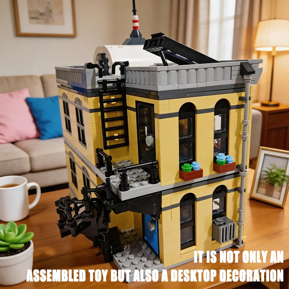 Downtown City Building Blocks Set Architecture Model Kit