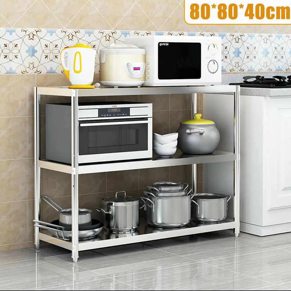 Heavy Duty Stainless Steel Storage Shelving for Pantries and Kitchens