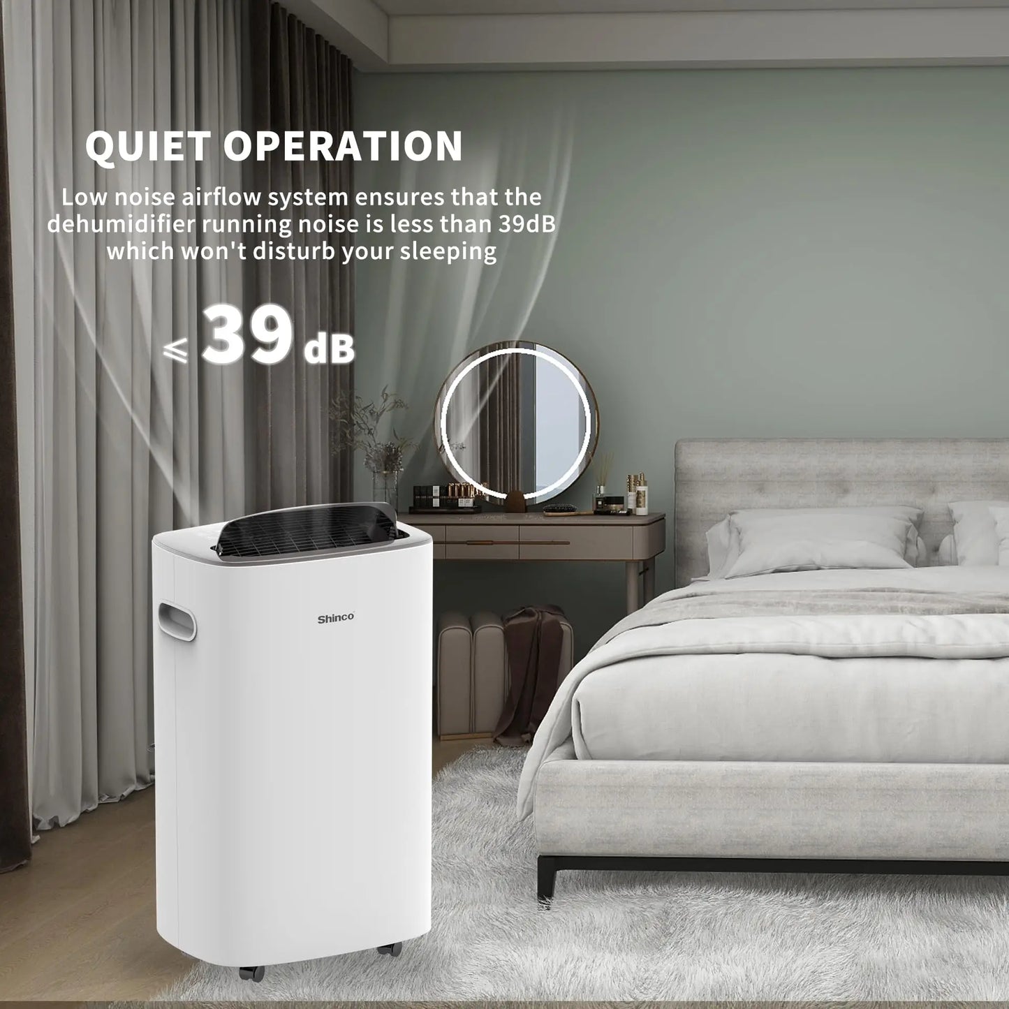 Shinco 86 Pints Dehumidifier For Large Areas Up To 5000 Sq Ft