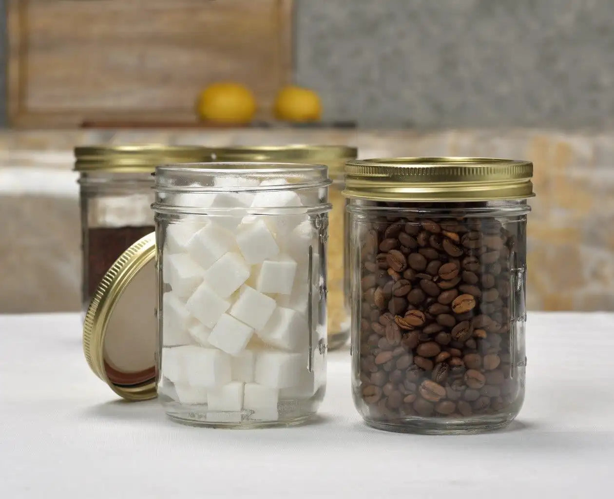 Mason Jars Wide Mouth Canning Jars With Lids And Rings 12 Pack