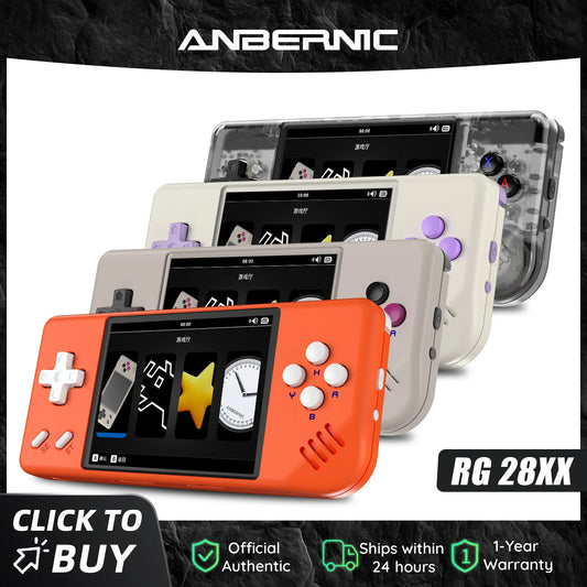 Anbernic RG28XX Retro Handheld Game Console 2.83-inch IPS Screen 640*480 Linux OS Built-in 3100mAH Battery HD-TV Out