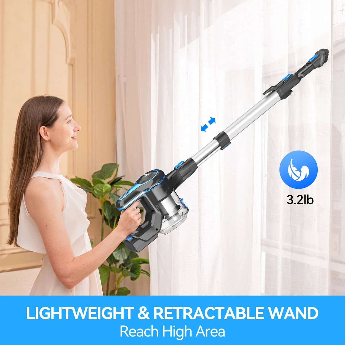 INSE N5T Cordless Vacuum Cleaner With 40Kpa Suction Power