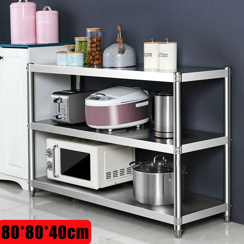 Heavy Duty Stainless Steel Storage Shelving for Pantries and Kitchens