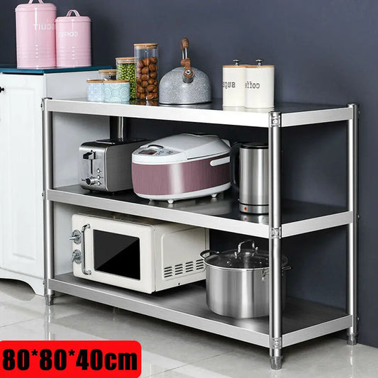 Heavy Duty Stainless Steel Storage Shelving for Pantries and Kitchens
