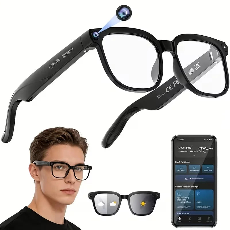 Smart Camera Glasses With HD Recording Bluetooth Translation And Calls