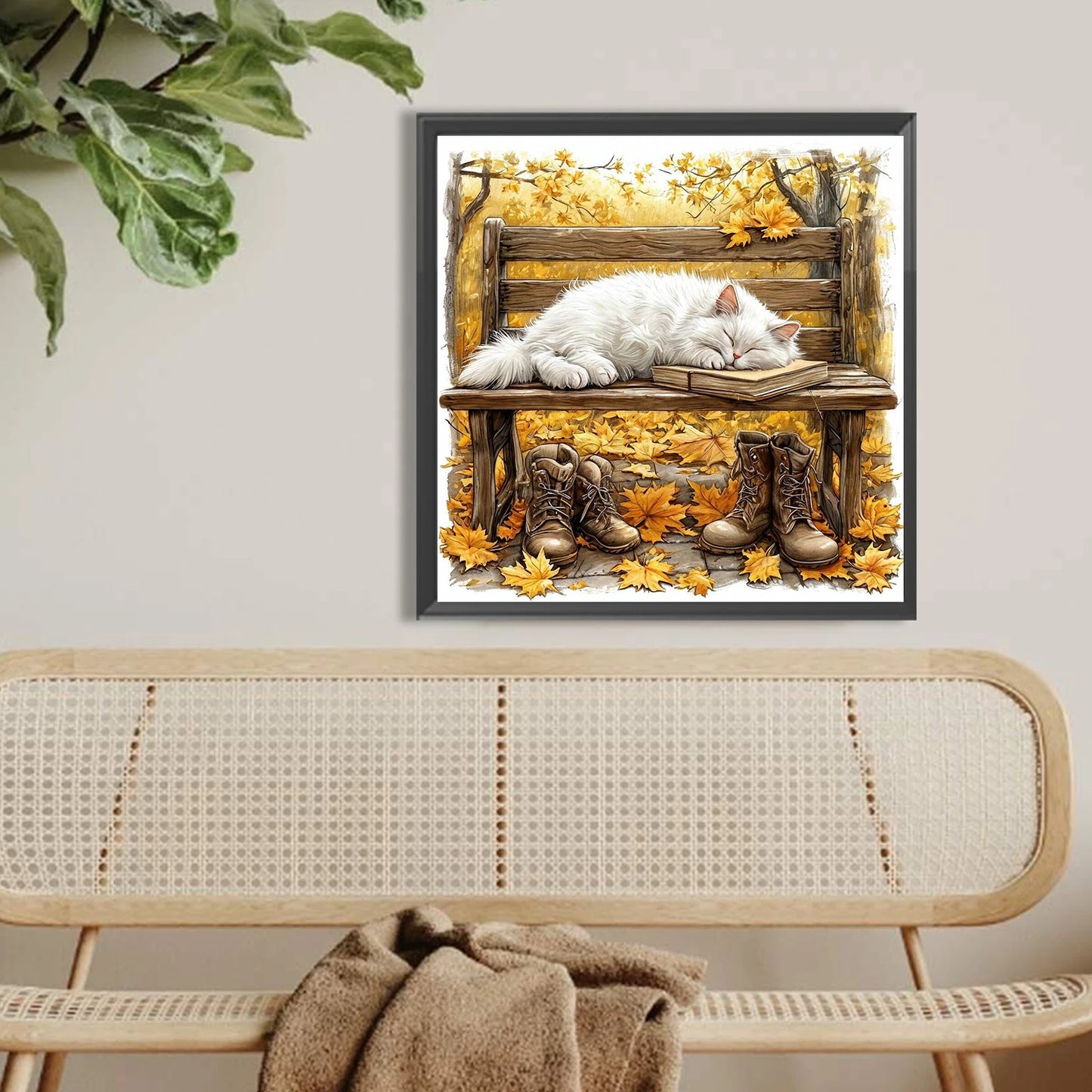Cat Full DIY 5D Round Drill Gem Art Diamond Painting Kit