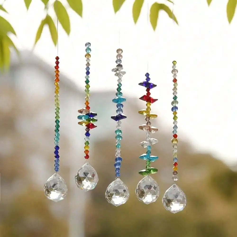 Crystal Sun Catcher Prism Set for Windows and Garden