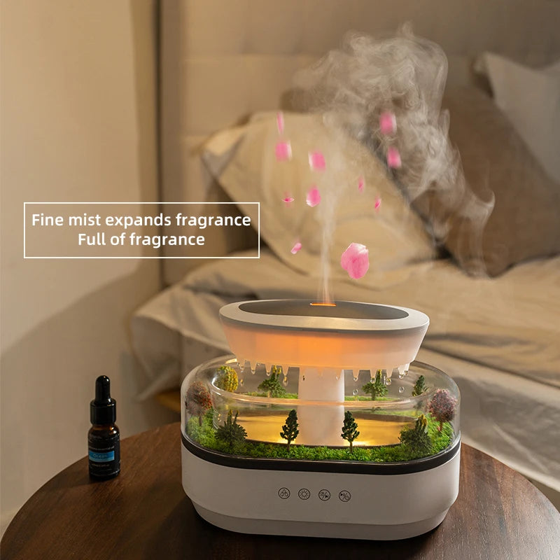 PDQ Aroma Humidifier Ultrasonic Diffuser with Mist and LED Light
