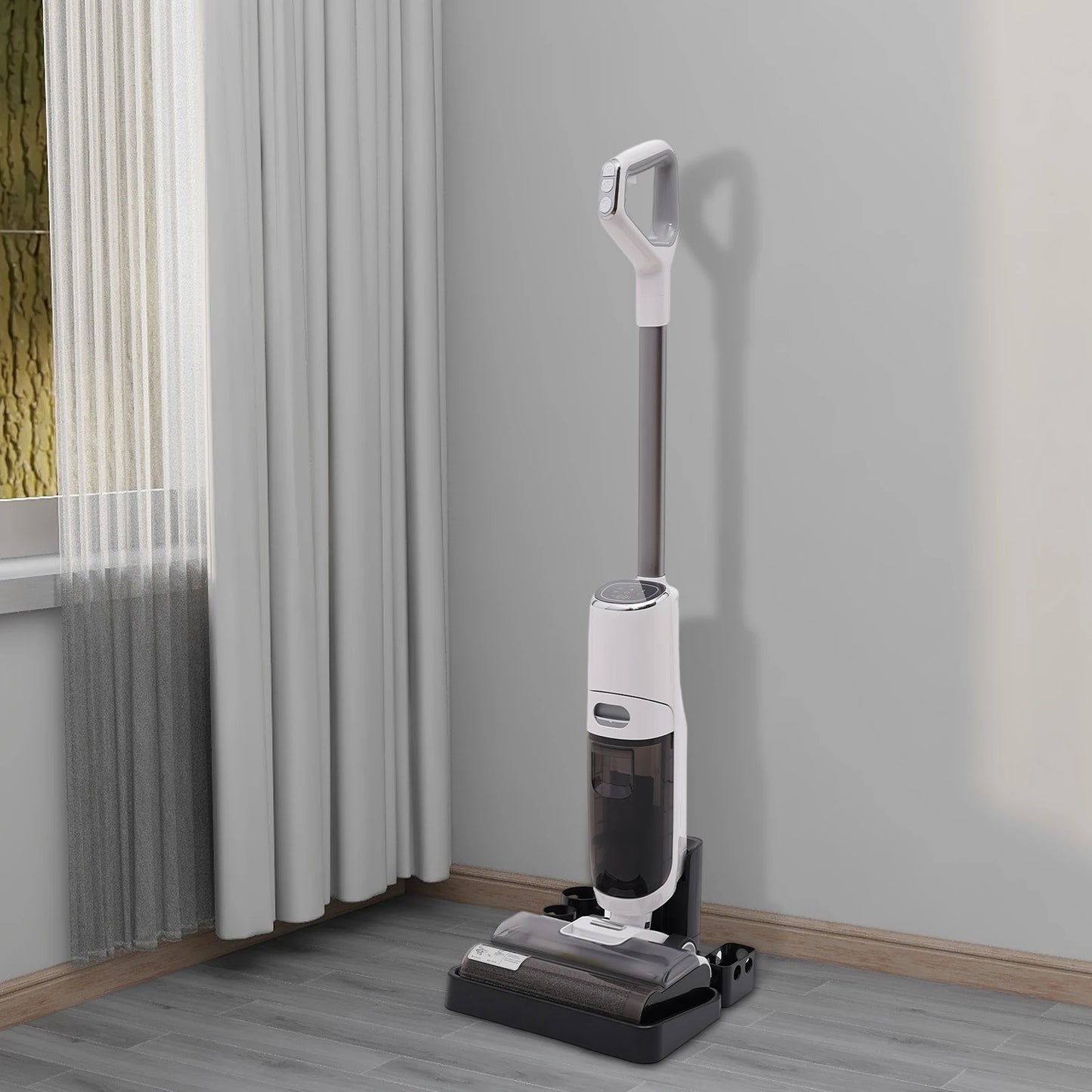 Bymaocar 250W Wet Dry Cordless Vacuum Cleaner For Hardwood Floors