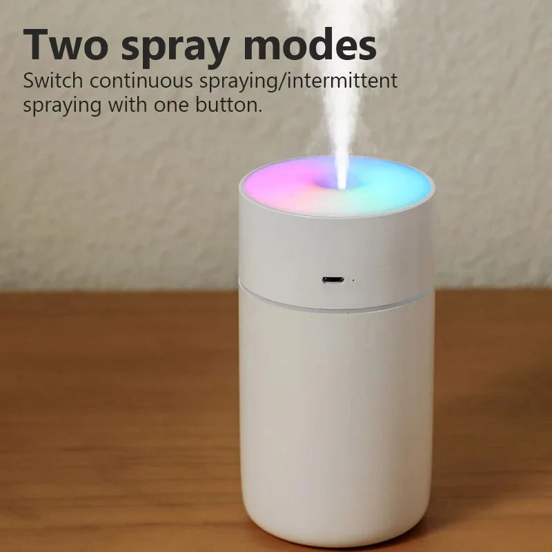 Portable USB Humidifier Aroma Diffuser With Wireless Charging