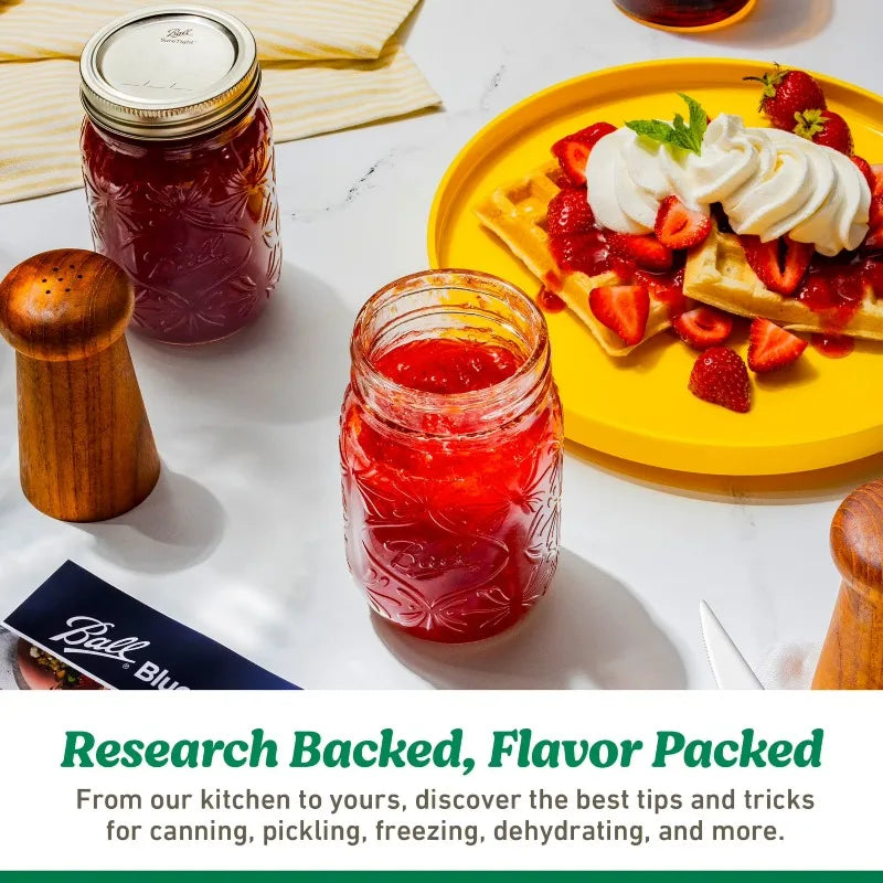 Mason Jars For Canning With Lids And Bands 12 Pack