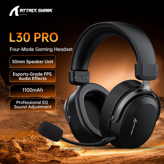 Attack Shark L30PRO Wireless Gaming Headset 7 1 Surround Sound