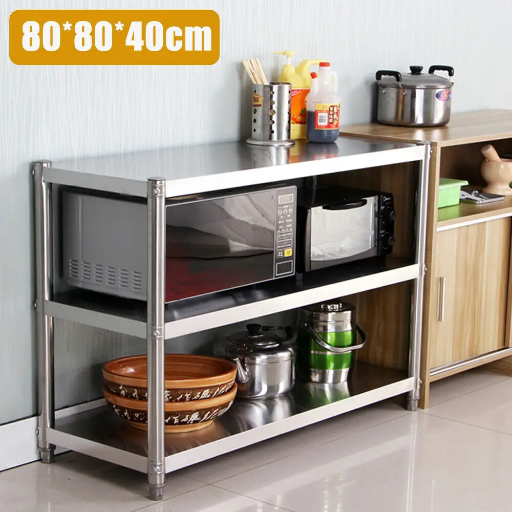Heavy Duty Stainless Steel Storage Shelving for Pantries and Kitchens