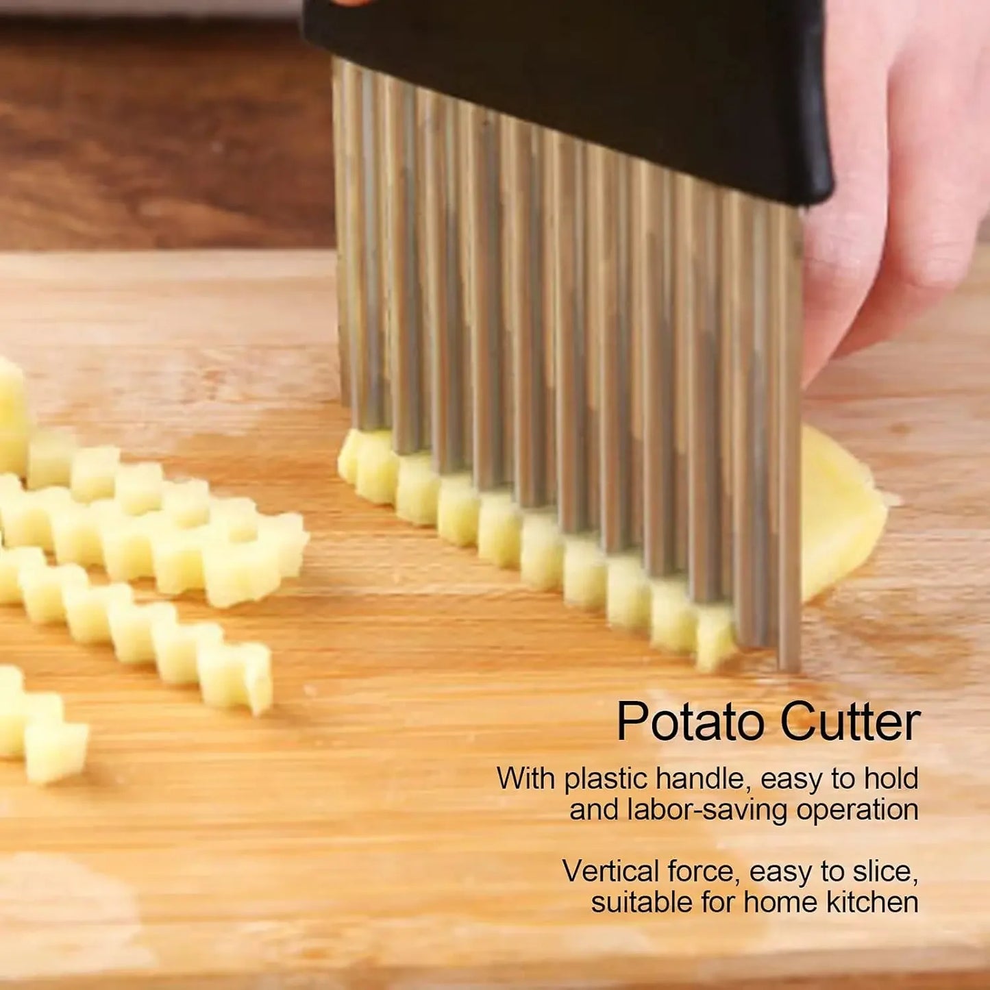 Stainless Steel Crinkle Cutter For Fries And Chips