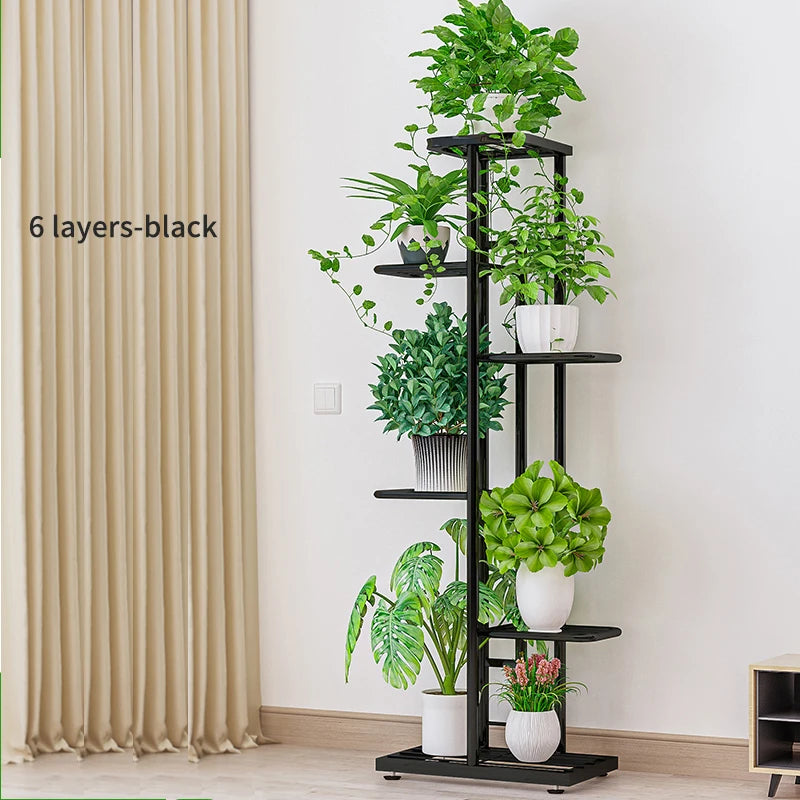 MTShining Iron 8 Tier Flower Stand Plant Holder Shelf Organizer