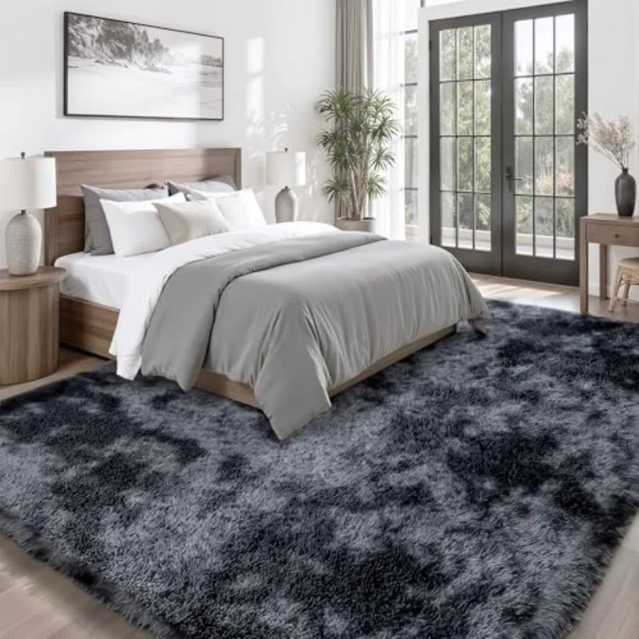 Soft Fluffy Shag Area Rug Non Slip High Pile Indoor