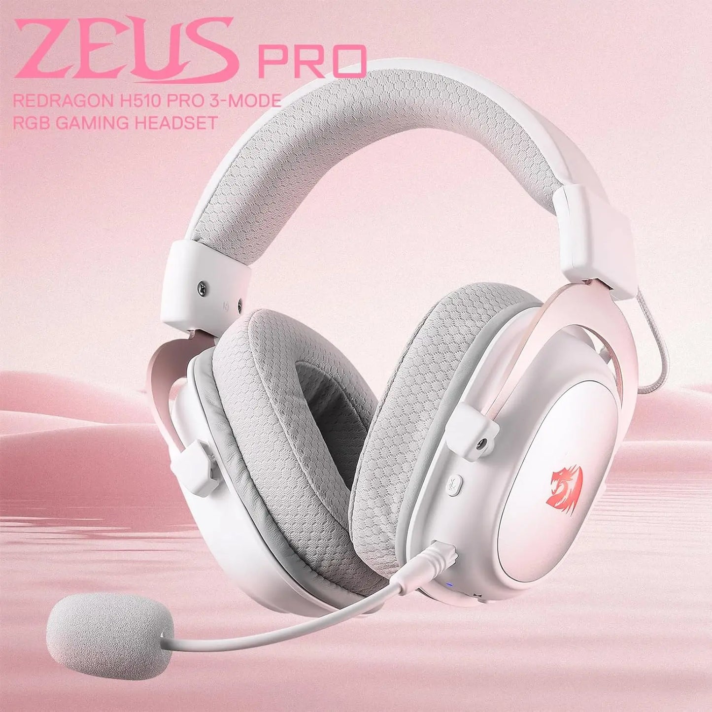 Redragon H510 Pro 7 1 Surround Sound Gaming Headset With 53mm Drivers