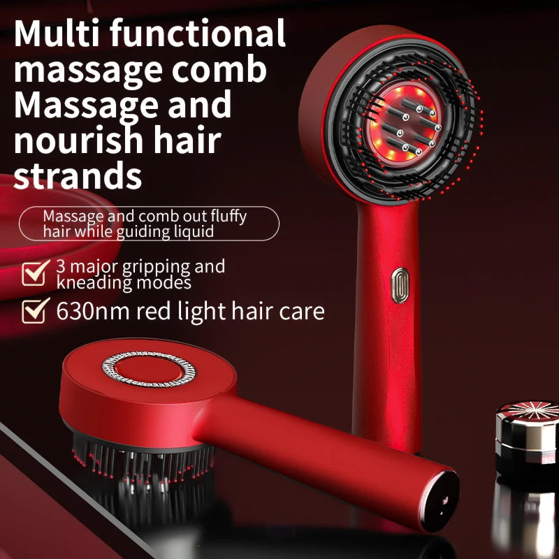 PASTSKY Electric Vibration Massage Comb With Light Therapy Hair Growth