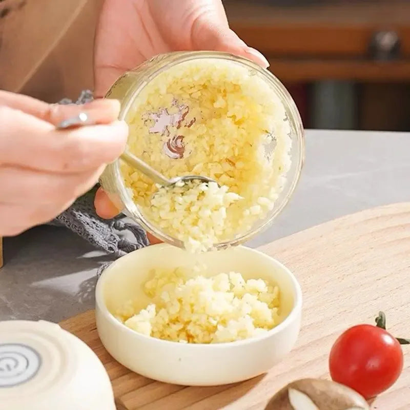 Electric Garlic Chopper Cordless With Four Sharp Blades 300ML