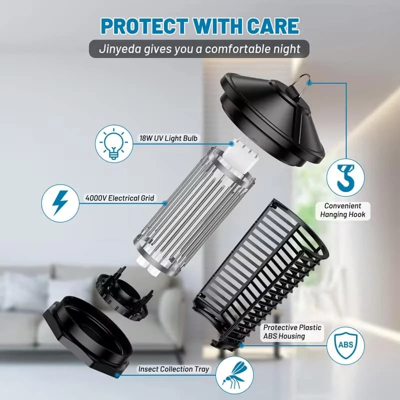 Outdoor Bug Zapper 4000V Indoor Mosquito Killer Lantern Waterproof Trap
