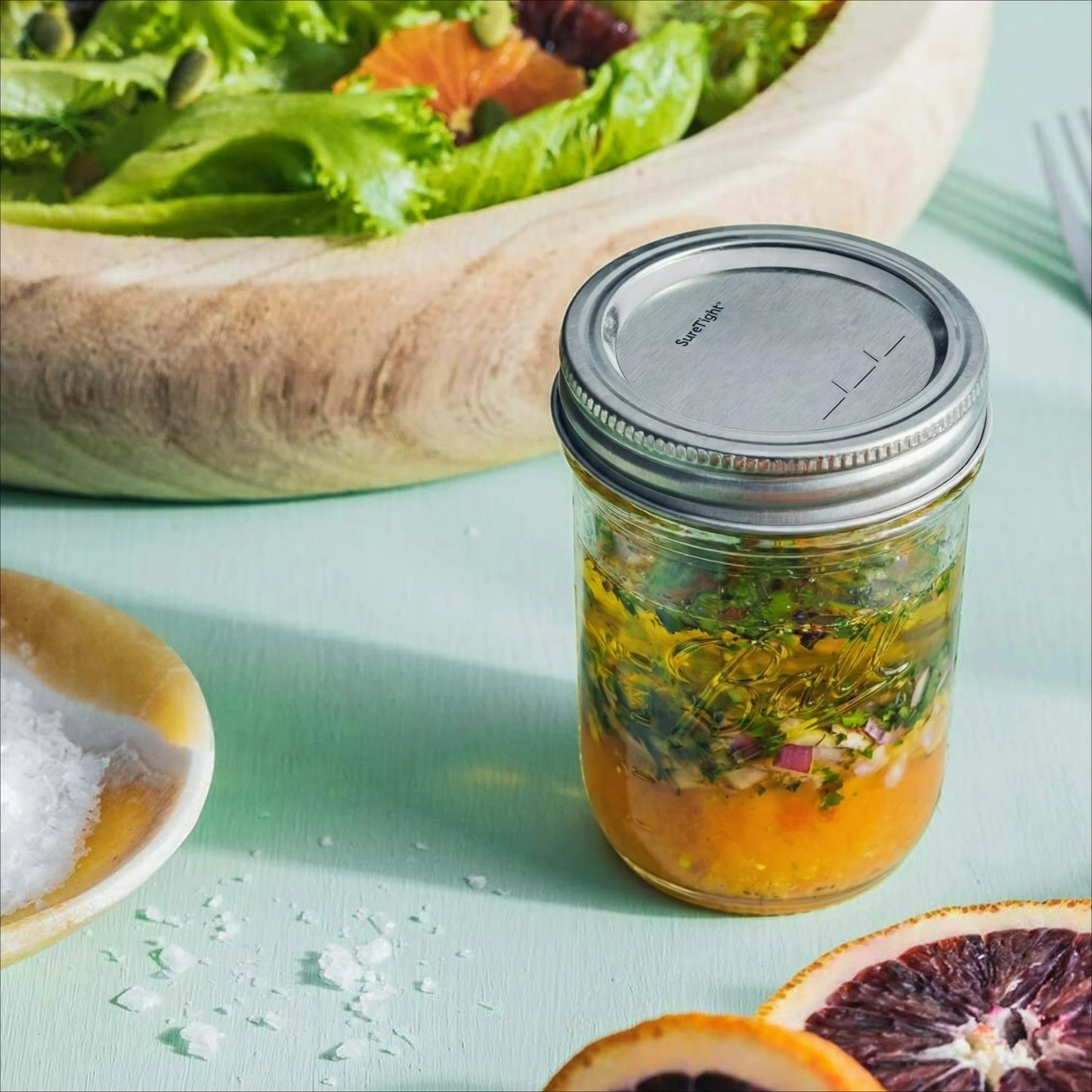 Mason Jars Regular Mouth 12 Pack With Lids For Canning