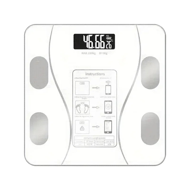 Smart Body Fat Scale Wireless LED Digital Body Composition Analyzer