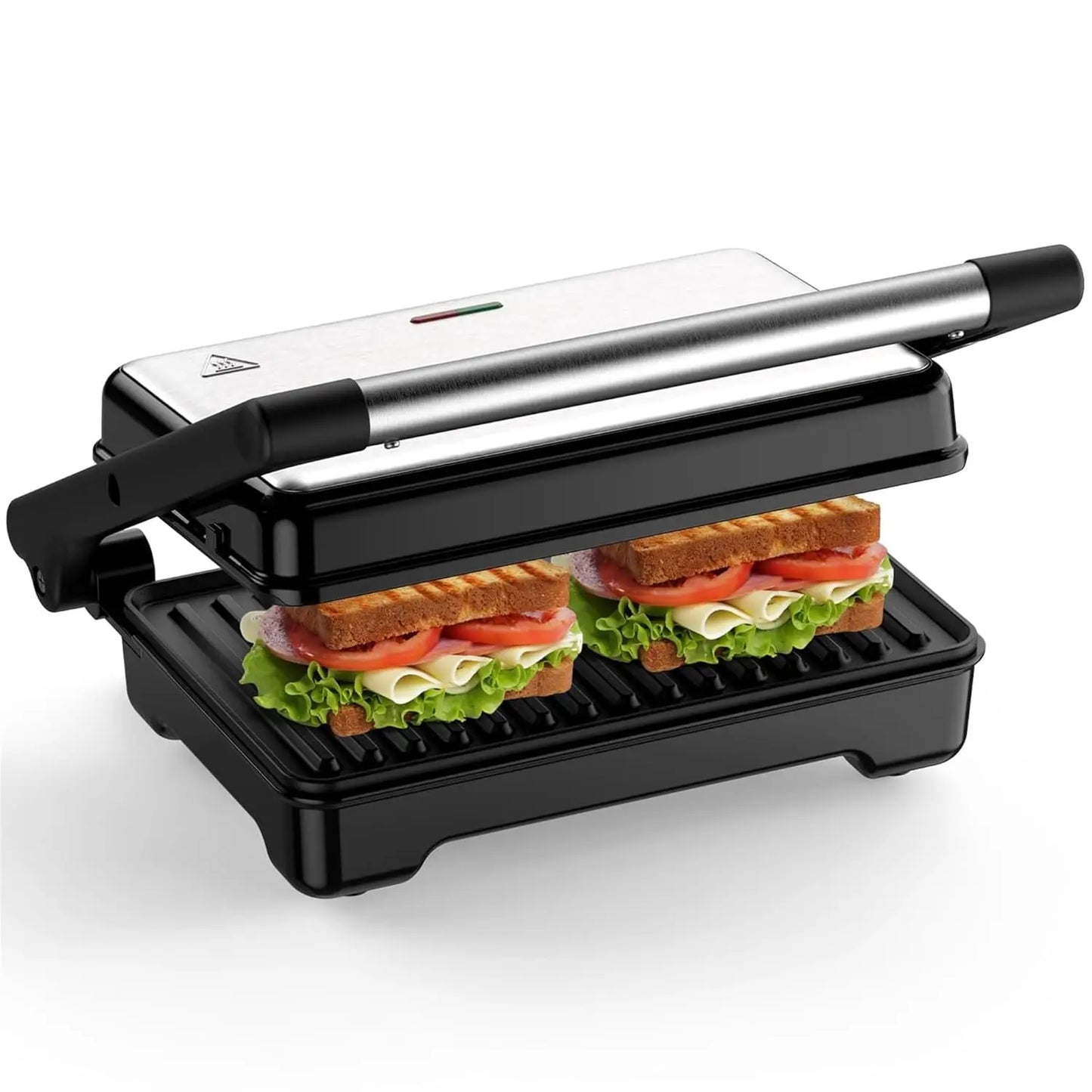 OSTBA 1200W Electric Panini Grill With Interchangeable Plates