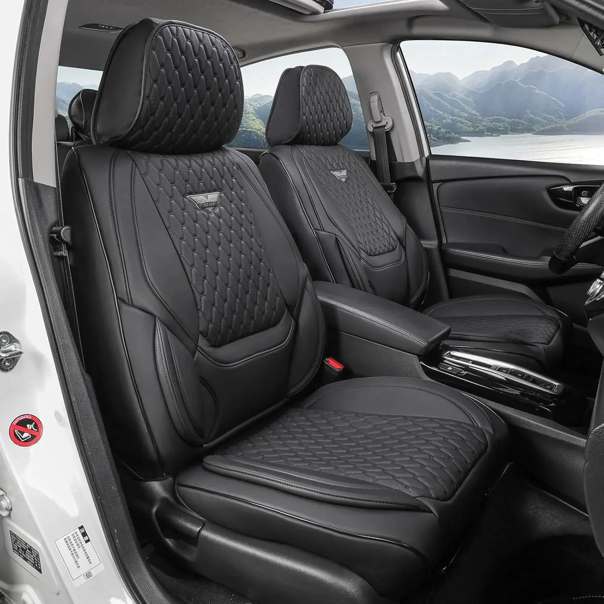 Universal Waterproof Leather Car Seat Covers Full Set For Sedans And SUVs