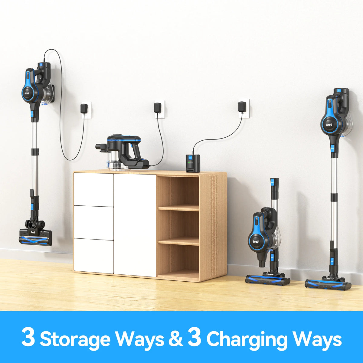 INSE N5T Cordless Vacuum Cleaner With 40Kpa Suction Power